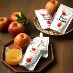 명천농장-홍천군 인삼, 사과 직거래 ,(못난이상품)[산지직송] 홍천사과즙 120ml 30포 50포